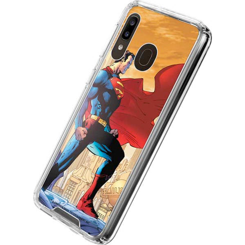 DC Comics Superman For Tomorrow Cover Art by Jim Lee Galaxy A30 Clear Case