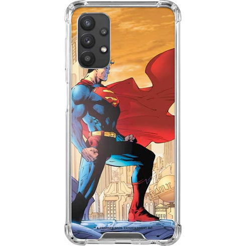 DC Comics Superman For Tomorrow Cover Art by Jim Lee Galaxy A32 5G Clear Case