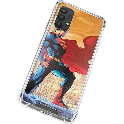 DC Comics Superman For Tomorrow Cover Art by Jim Lee Galaxy A32 5G Clear Case