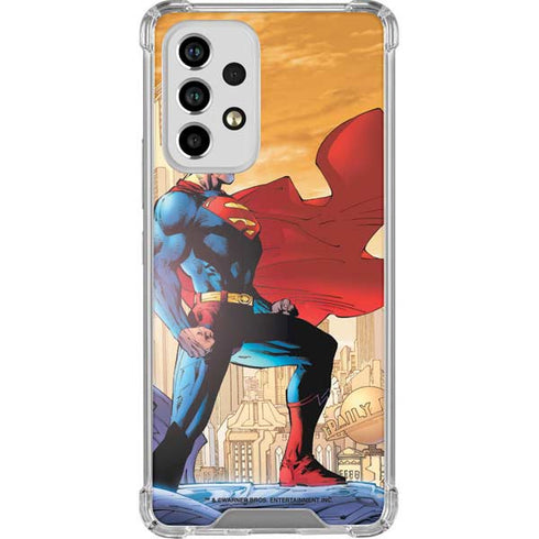DC Comics Superman For Tomorrow Cover Art by Jim Lee Galaxy A53 5G Clear Case
