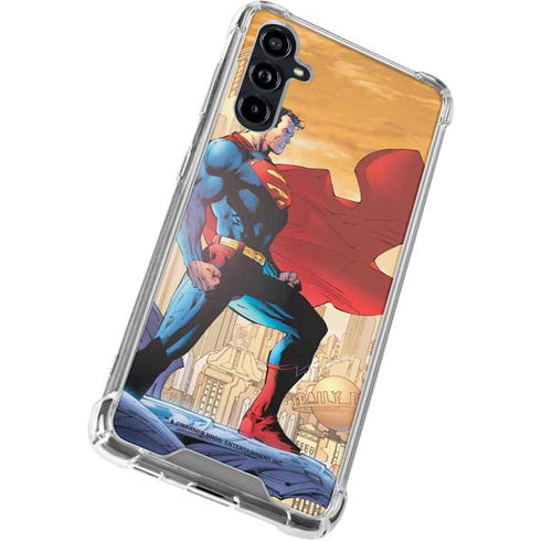 DC Comics Superman For Tomorrow Cover Art by Jim Lee Galaxy A54 5G Clear Case