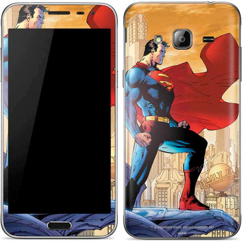 DC Comics Superman For Tomorrow Cover Art by Jim Lee Galaxy J3 Skin