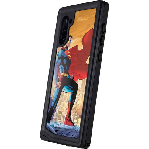 DC Comics Superman For Tomorrow Cover Art by Jim Lee Galaxy Note 10 Waterproof Case