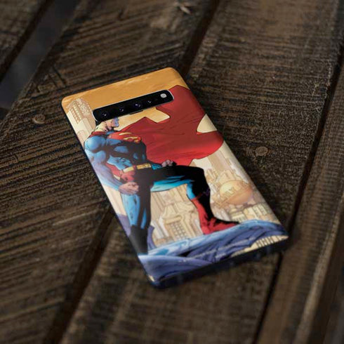 DC Comics Superman For Tomorrow Cover Art by Jim Lee Galaxy S10 Plus Skin