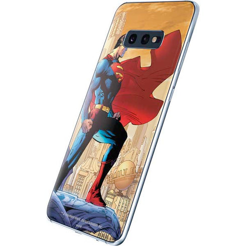 DC Comics Superman For Tomorrow Cover Art by Jim Lee Galaxy S10e Skin