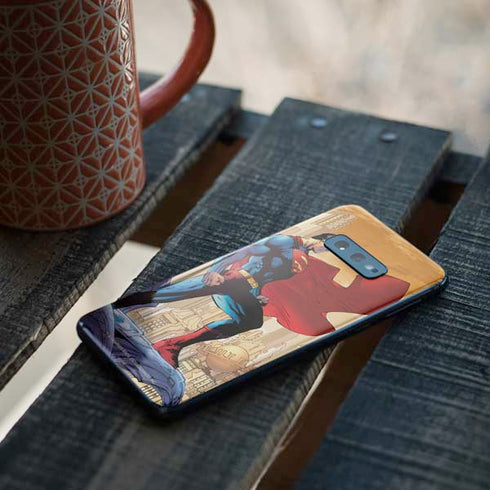 DC Comics Superman For Tomorrow Cover Art by Jim Lee Galaxy S10e Skin