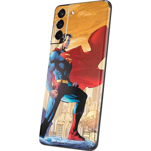 DC Comics Superman For Tomorrow Cover Art by Jim Lee Galaxy S21 Plus 5G Skin