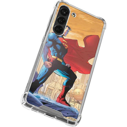 DC Comics Superman For Tomorrow Cover Art by Jim Lee Galaxy S23 Plus Clear Case