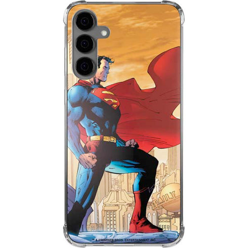 DC Comics Superman For Tomorrow Cover Art by Jim Lee Galaxy S24 Plus Clear Case
