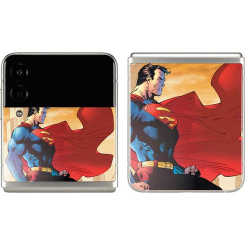 DC Comics Superman For Tomorrow Cover Art by Jim Lee Galaxy Z Flip3 5G Skin