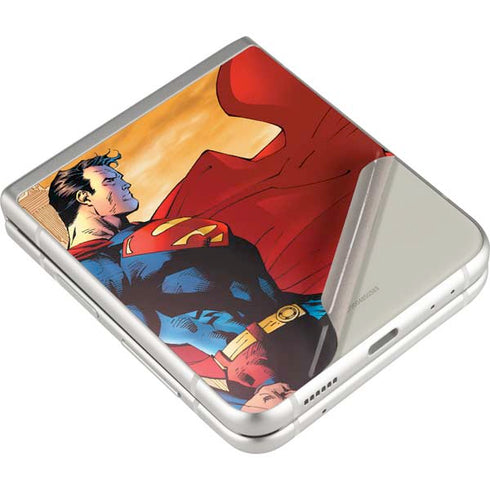 DC Comics Superman For Tomorrow Cover Art by Jim Lee Galaxy Z Flip3 5G Skin