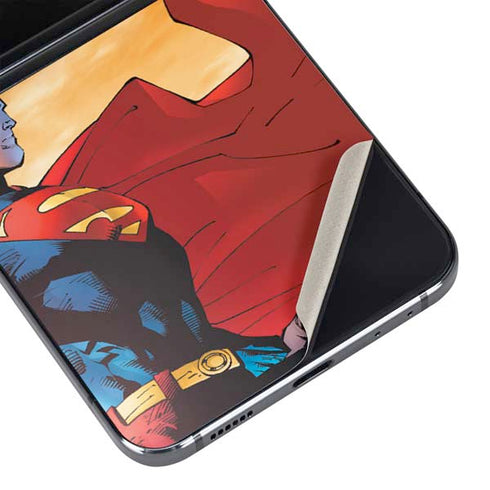 DC Comics Superman For Tomorrow Cover Art by Jim Lee Galaxy Z Flip5 5G Skin