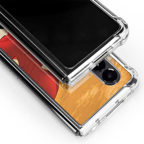 DC Comics Superman For Tomorrow Cover Art by Jim Lee Galaxy Z Fold4 5G Clear Case