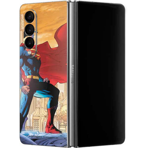 DC Comics Superman For Tomorrow Cover Art by Jim Lee Galaxy Z Fold4 5G Skin