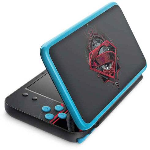 DC Comics Superman Grey Eye Collage Nintendo 2DS XL (2017) Skin