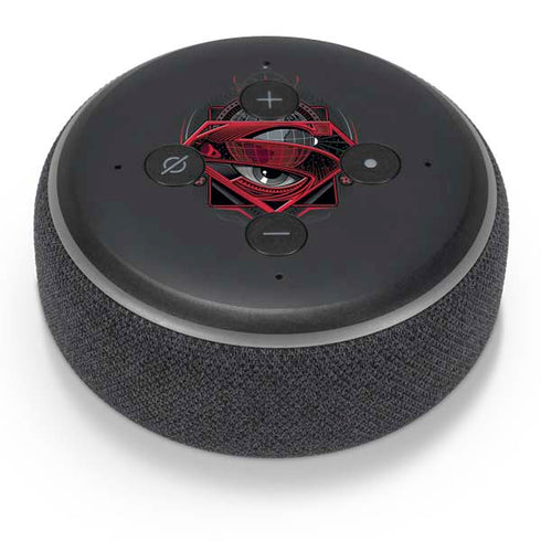 DC Comics Superman Grey Eye Collage Amazon Echo Dot Skin