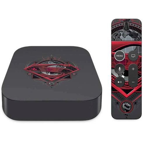 DC Comics Superman Grey Eye Collage Apple TV Skin
