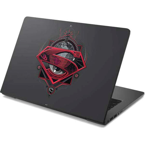 DC Comics Superman Grey Eye Collage Dell Chromebook Skin