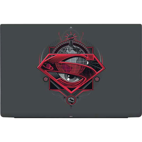 DC Comics Superman Grey Eye Collage Dell Vostro Skin