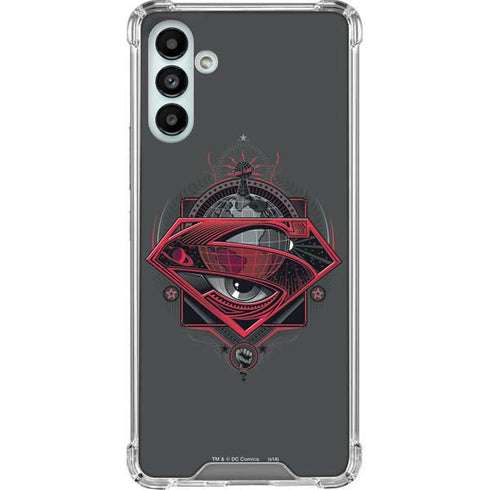 DC Comics Superman Grey Eye Collage Galaxy A13 5G Clear Case