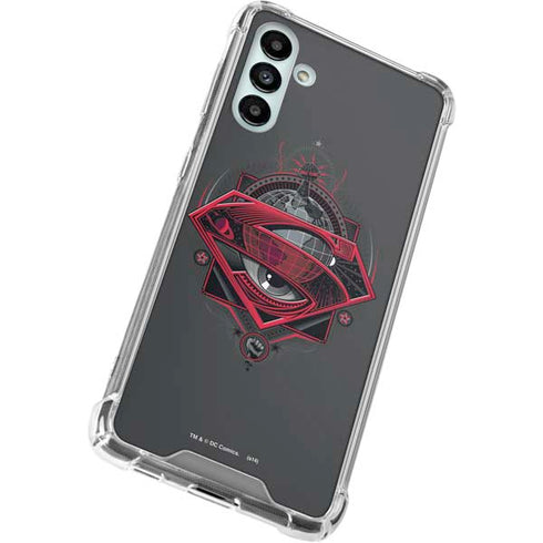 DC Comics Superman Grey Eye Collage Galaxy A13 5G Clear Case