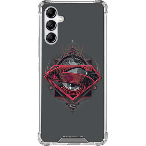 DC Comics Superman Grey Eye Collage Galaxy A14 5G Clear Case