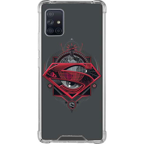 DC Comics Superman Grey Eye Collage Galaxy A51 5G Clear Case