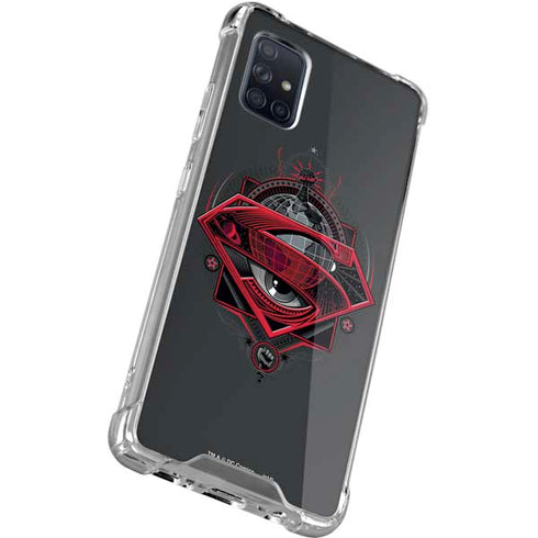 DC Comics Superman Grey Eye Collage Galaxy A51 5G Clear Case
