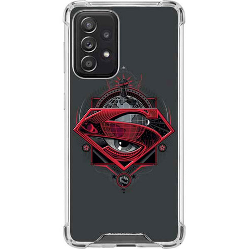 DC Comics Superman Grey Eye Collage Galaxy A52 5G Clear Case
