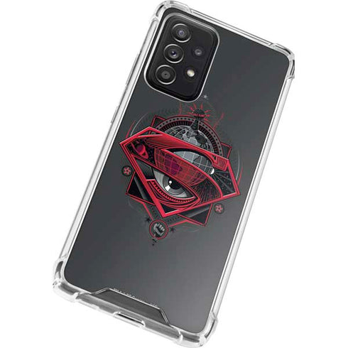 DC Comics Superman Grey Eye Collage Galaxy A52 5G Clear Case