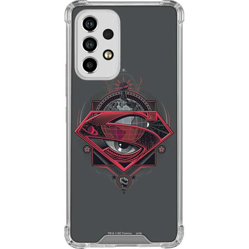 DC Comics Superman Grey Eye Collage Galaxy A53 5G Clear Case