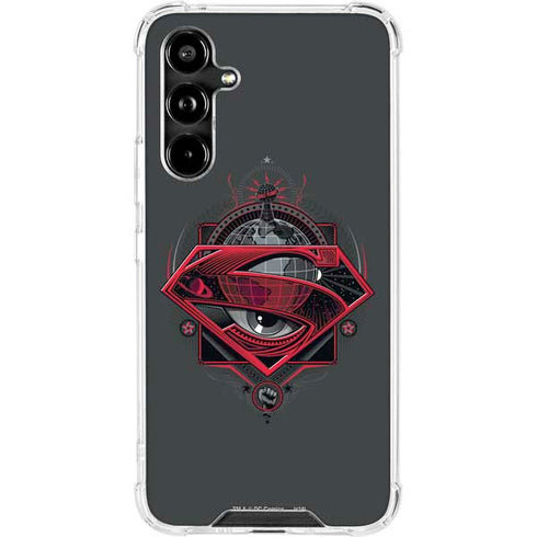 DC Comics Superman Grey Eye Collage Galaxy A54 5G Clear Case
