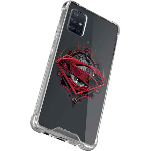 DC Comics Superman Grey Eye Collage Galaxy A71 5G Clear Case