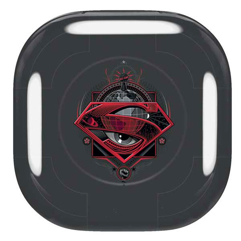 DC Comics Superman Grey Eye Collage Galaxy Buds Pro Skin