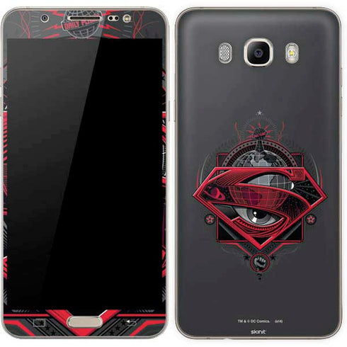 DC Comics Superman Grey Eye Collage Galaxy J7 Skin