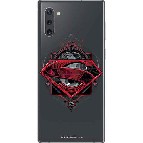 DC Comics Superman Grey Eye Collage Galaxy Note 10 Skin