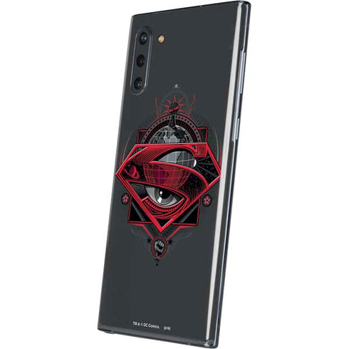 DC Comics Superman Grey Eye Collage Galaxy Note 10 Skin