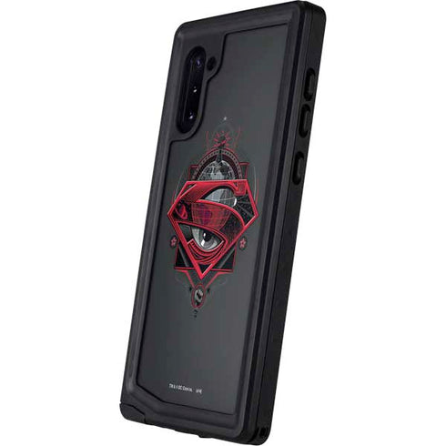 DC Comics Superman Grey Eye Collage Galaxy Note 10 Waterproof Case