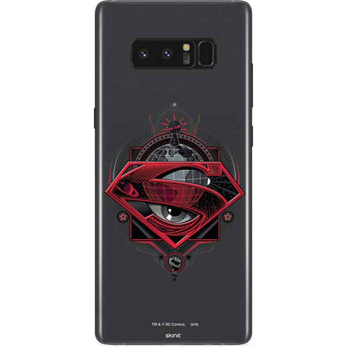 DC Comics Superman Grey Eye Collage Galaxy Note 8 Skin