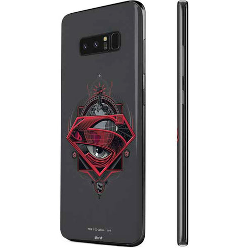 DC Comics Superman Grey Eye Collage Galaxy Note 8 Skin