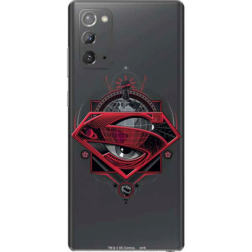 DC Comics Superman Grey Eye Collage Galaxy Note20 5G Skin