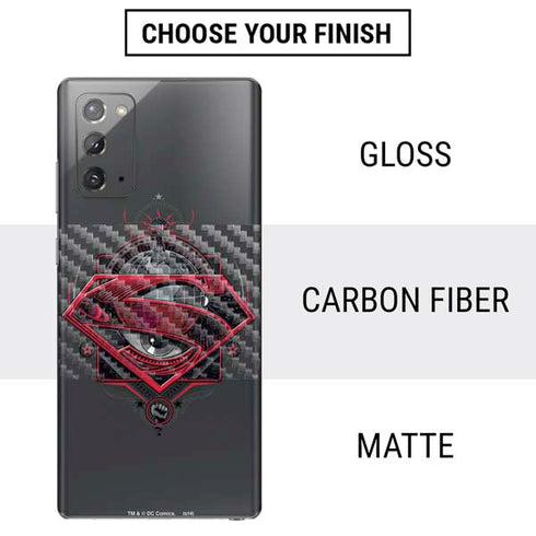 DC Comics Superman Grey Eye Collage Galaxy Note20 5G Skin