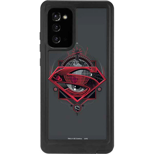 DC Comics Superman Grey Eye Collage Galaxy Note20 5G Waterproof Case