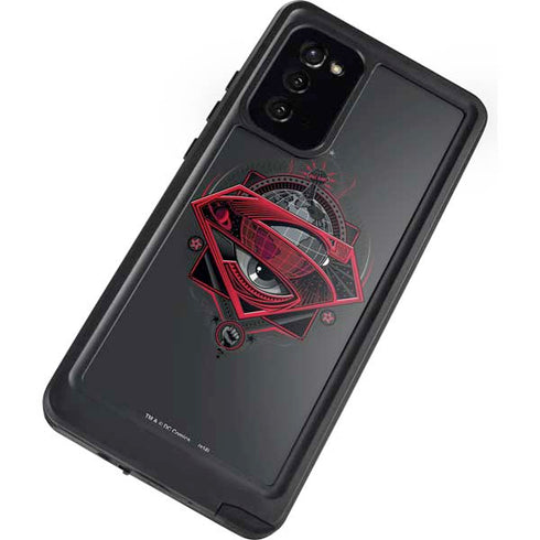 DC Comics Superman Grey Eye Collage Galaxy Note20 5G Waterproof Case