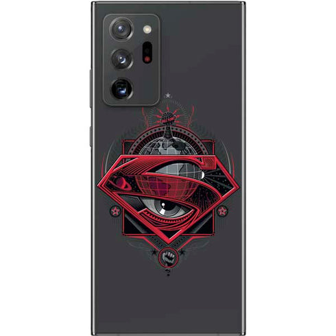 DC Comics Superman Grey Eye Collage Galaxy Note20 Ultra 5G Skin