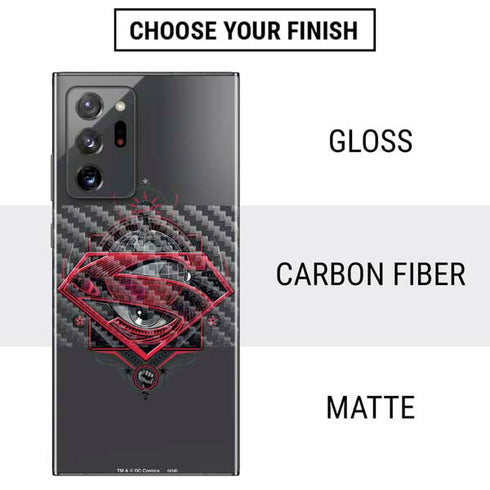 DC Comics Superman Grey Eye Collage Galaxy Note20 Ultra 5G Skin