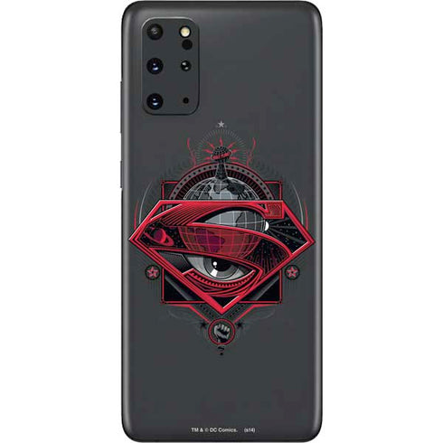 DC Comics Superman Grey Eye Collage Galaxy S20 Plus Skin