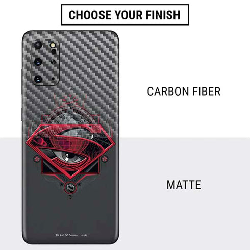 DC Comics Superman Grey Eye Collage Galaxy S20 Plus Skin