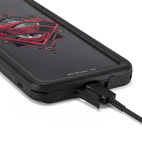 DC Comics Superman Grey Eye Collage Galaxy S20 Plus Waterproof Case