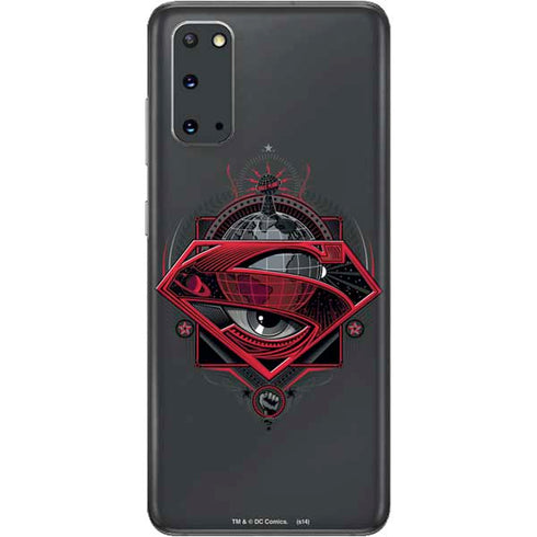 DC Comics Superman Grey Eye Collage Galaxy S20 Skin